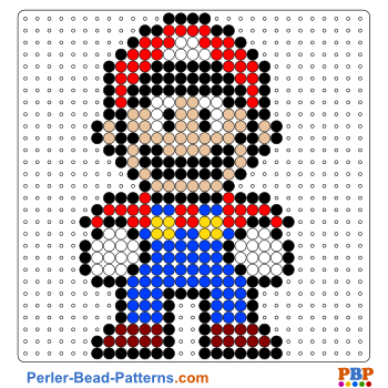 Super Mario Perler Bead Pattern and Designs | Bead Sprites | Printable PDF